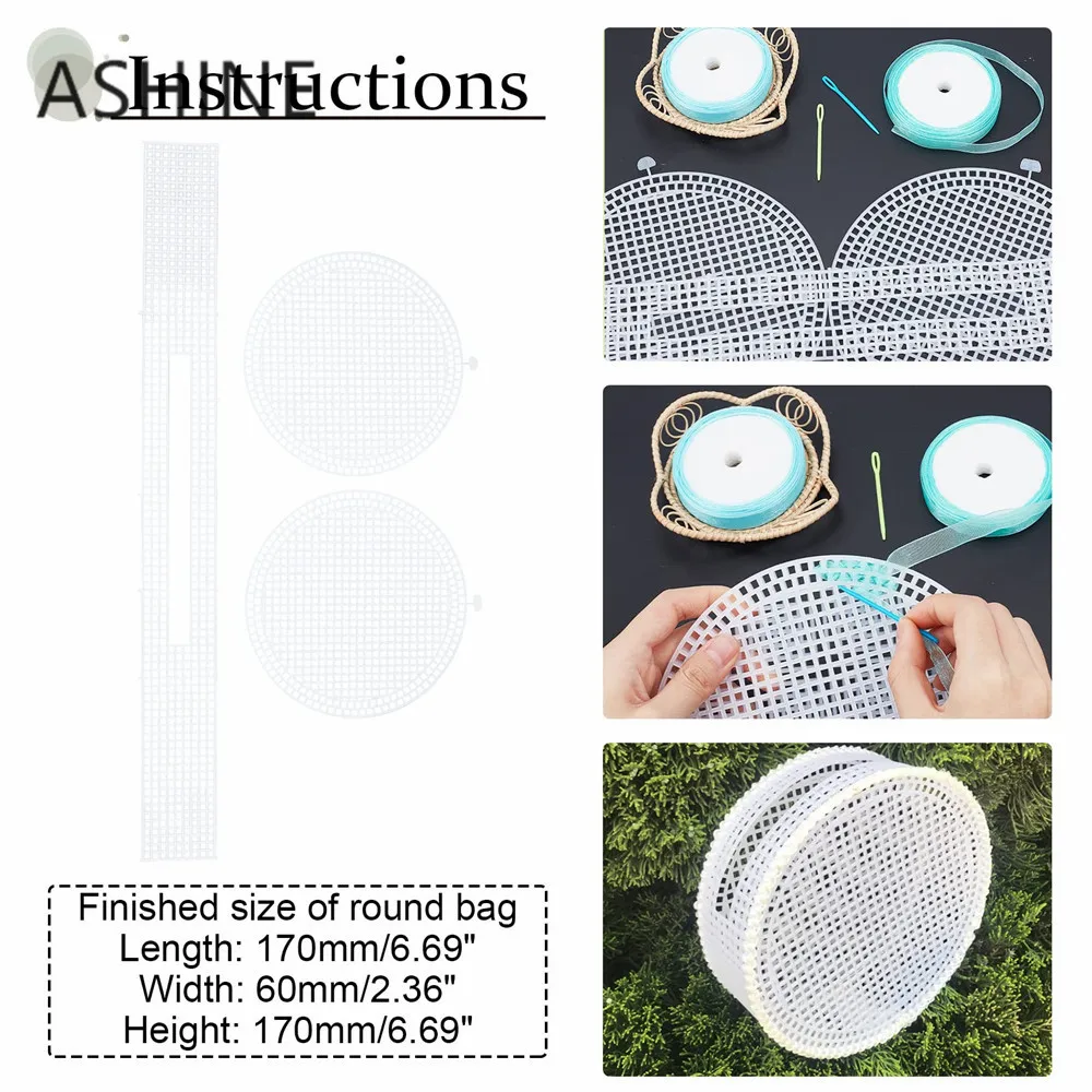 Weihnachts geschenk Herz stricken Weben Kunststoff Mesh Sheet DIY Nähen gewebte Tasche Zubehör Geldbörse Herstellung liefert Häkel projekte – Detail 15