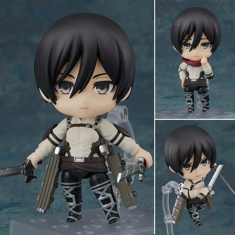 Attack on Titan Levi Ackerman Anime Figure #375 Eren Yeager Action Figure Mikasa Ackerman Figurine Collectible Model Doll Toys