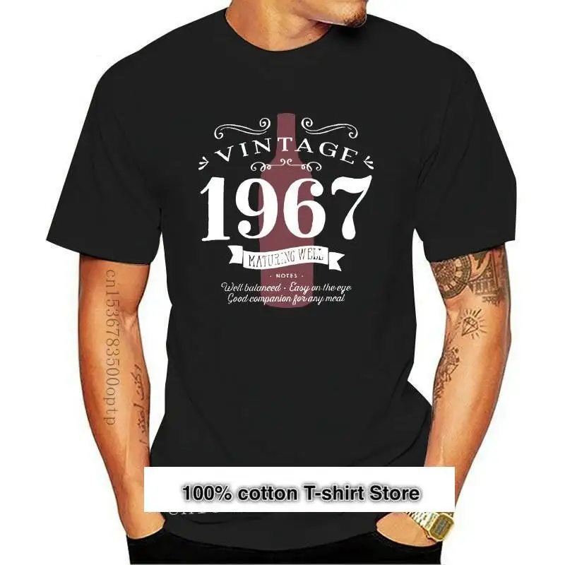Camiseta con estampado de papá y él para hombre, ropa ajustada, 50 camisetas, 1967, regalo de 50 cumpleaños, novedad, 2024