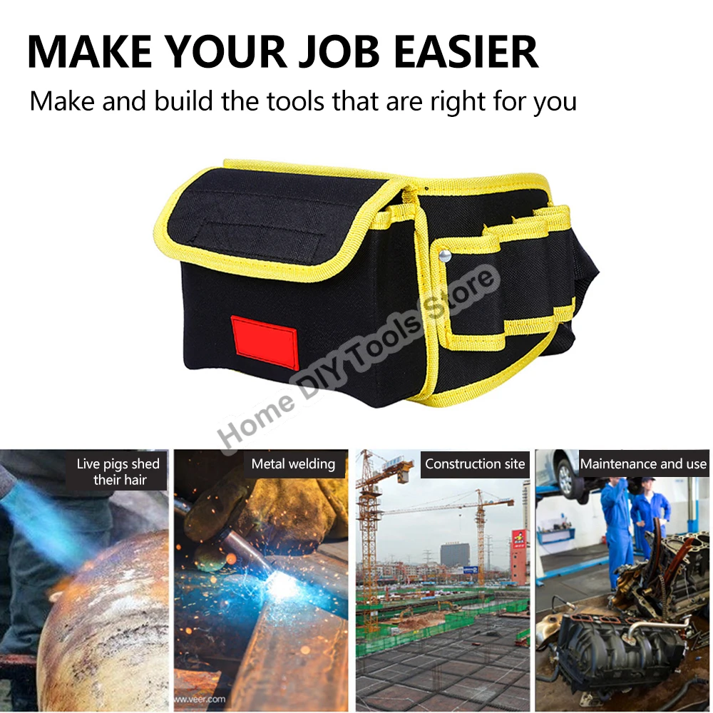Multifunctionele Electrician Tools Tas Taille Pouch Riem Opberghouder Organizer Tuin Tool Kits Taille Packs Oxford Doekjes