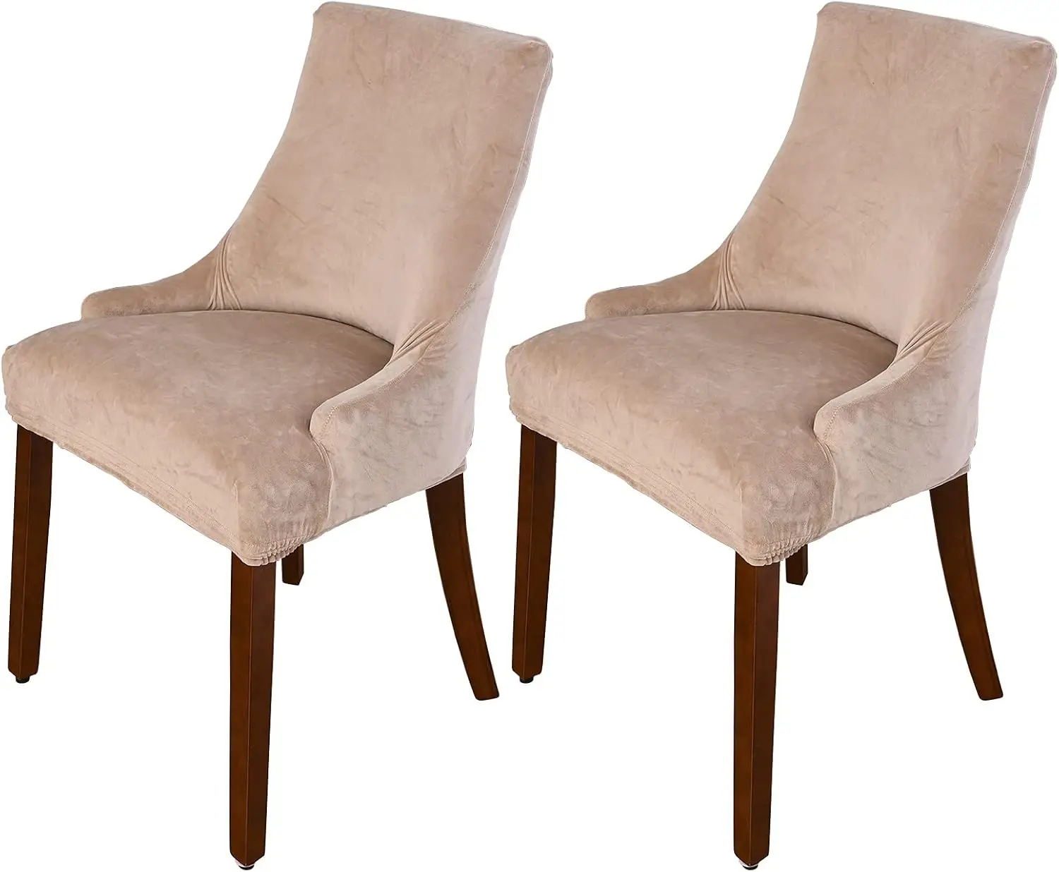 

Velvet Wingba Chair Cover Slipcover Stretch Washable Arm Chair Protector Seat Cover For Dining Room Banquet Home Party Decor