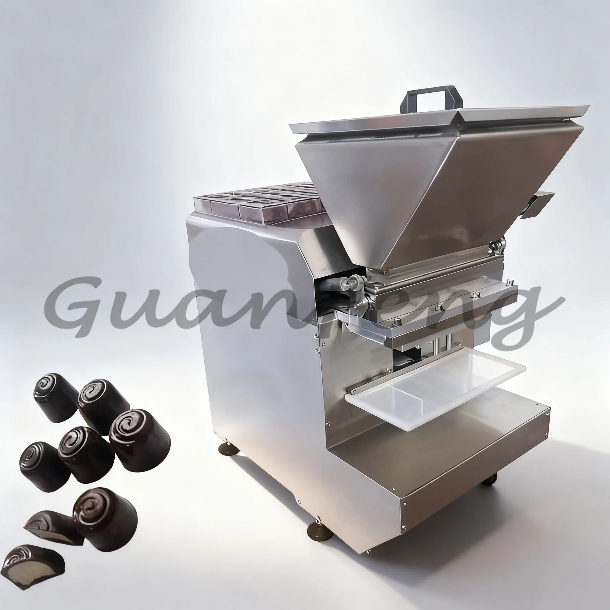 Small Desktop Sandwich Chocolate Depositor, Liqueur Heart & Brown Sugar Heart Candy Pouring Machine