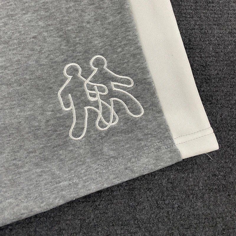 Летние повседневные свободные удобные шорты с вышивкой из мультяшного персонажа для мужчин, красивый пятиконечный склад