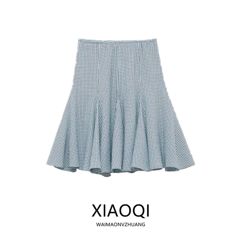 

Low Waist e Patterned f Skirt Spring 2026 New Arrival Women's Faion Gored Skirt Loose Fit Dyed Tee-acetate Fiber