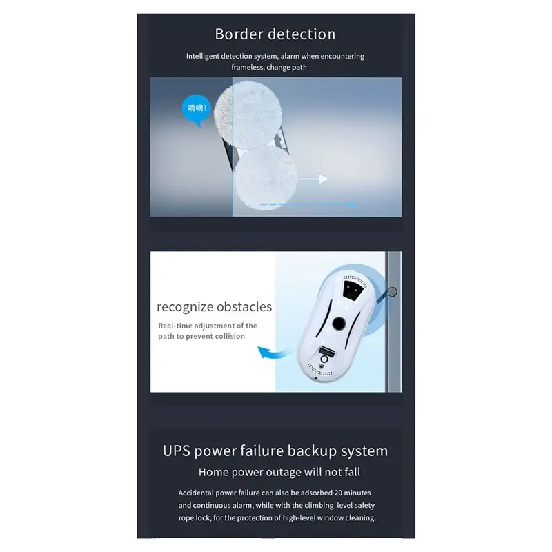 [NEW!N92R】 Fully Automatic Window Cleaner Glass Cleaning Robot Remote-Controlled Electric Intelligent Window Cleaning view 3