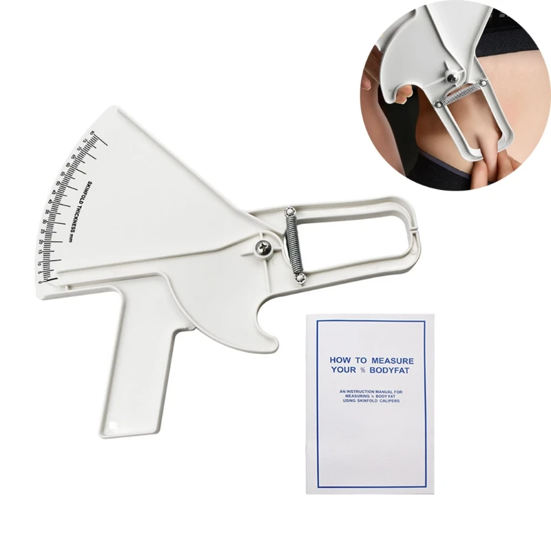 Precision Skinfold Caliper Easy Reliable Tool Applicable Monitoring Body Fat Measures up to 80mm in Skin Fold Thickness