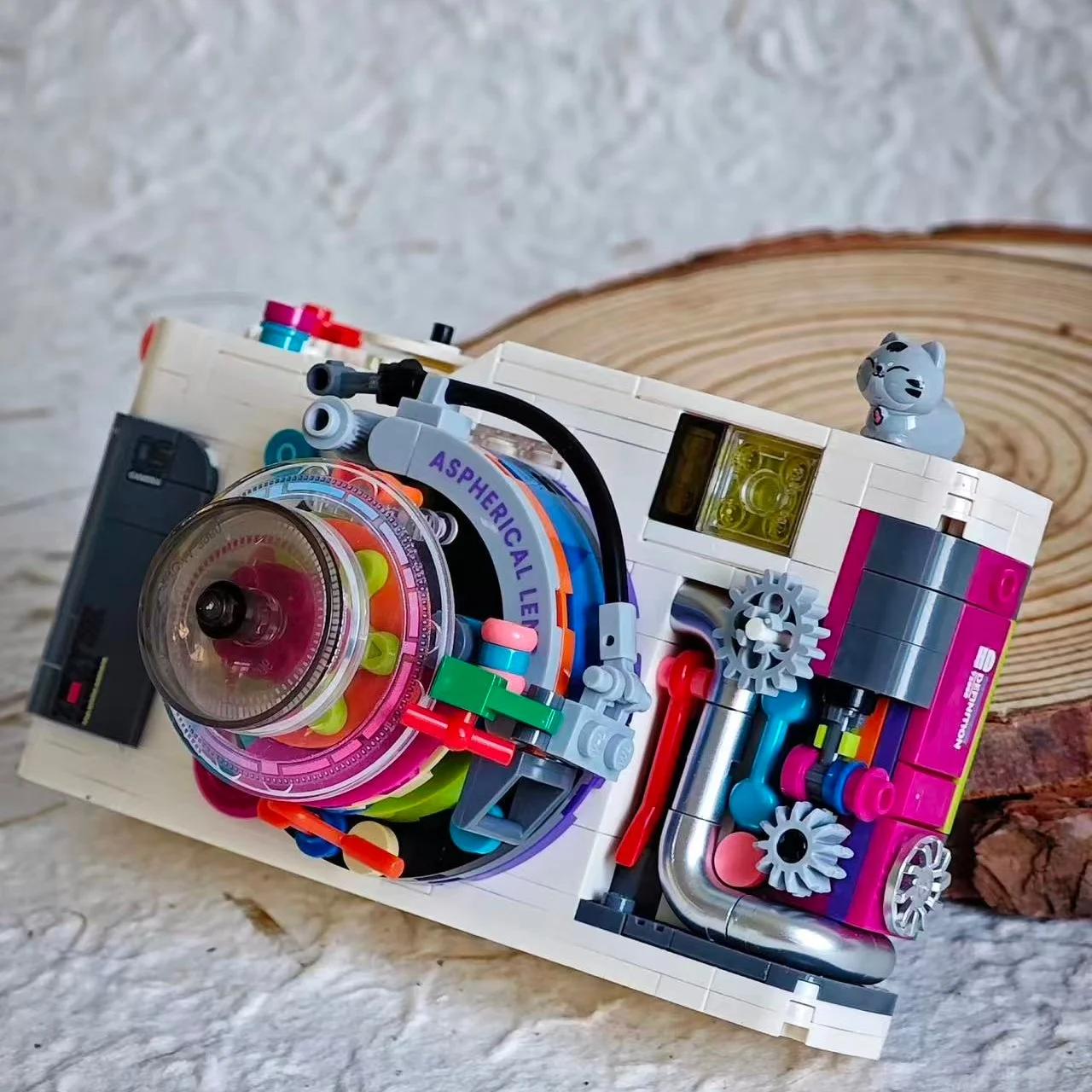 

Retro Camera Model Building Toy, Camera Building Toy Block Set, Creative Desktop Decoration, Collectible for Enthusiasts, Christmas, New Year, Birthday Gift