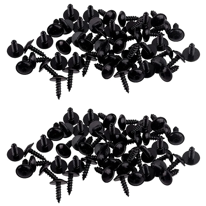 200Pcs Car Engine Under Cover Splash Guard Self-Tapping Screws 5Mm N90974701 For - A4 A3 A5 A6 A7 A8 Q5 Golf Passat