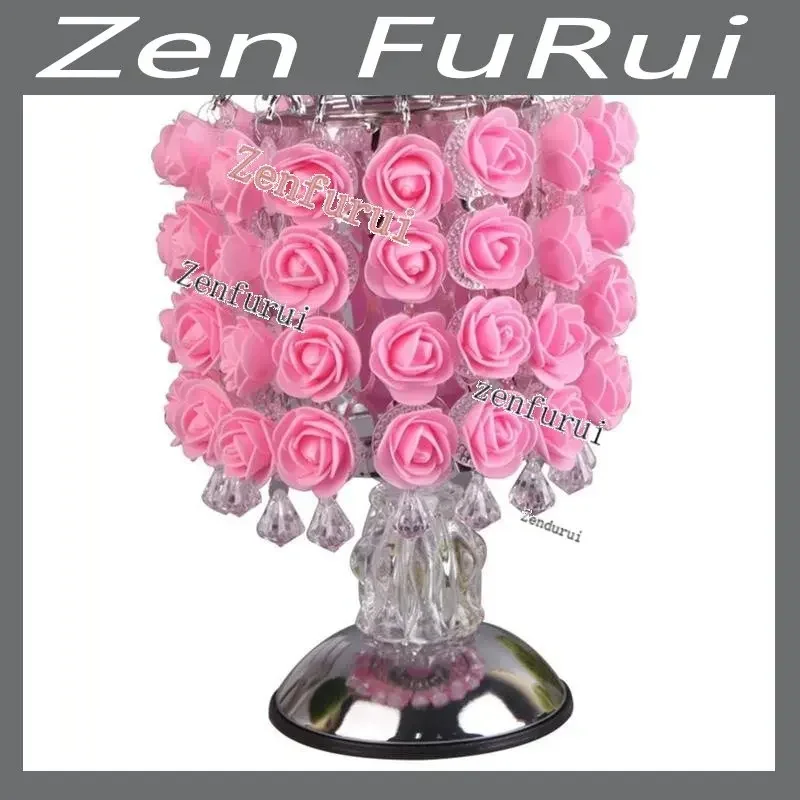 Fragrance Lamp Tree Light Rose Flower Table Home Decoration Lights with LEDs for Party Wedding with EU Plug WF1024