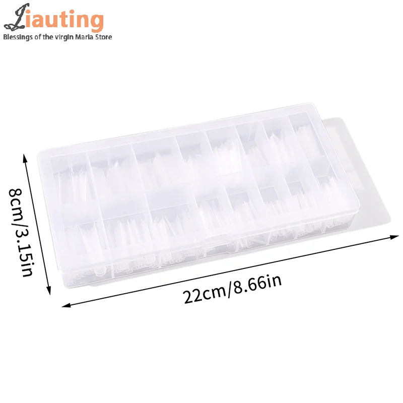 320 szt. Formy do paznokci typu sandwich, dwustronne - Formy dwustronne do paznokci typu coffin, forma górna, forma dolna, przedłużanie paznokci, narzędzia do manicure.