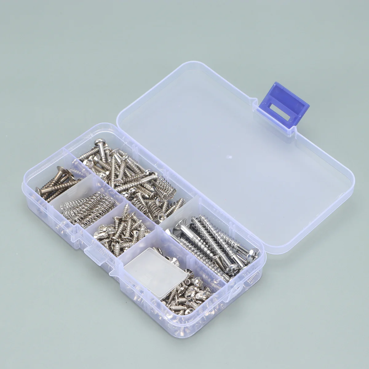 

High-Quality Metal Guitar Backplate Screws Set for Electric and Folk Guitars Silver Easy Installation Long Service Life