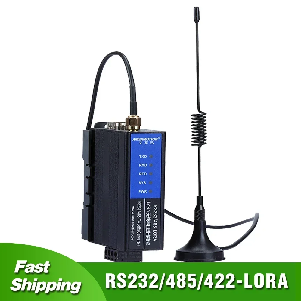 RS232 RS485 RS422 Ethernet to LORA Converter Wireless Module Remote IO Transmission Signal Data Acquisition Transceiver Module