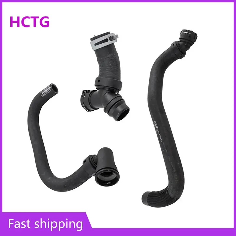 

Radiator Coolant Upper & Lower Hose & T Connector for Ford F150 5 0L DR3Z-8566-A CL3Z 8260-A BL3Z 8C350-A