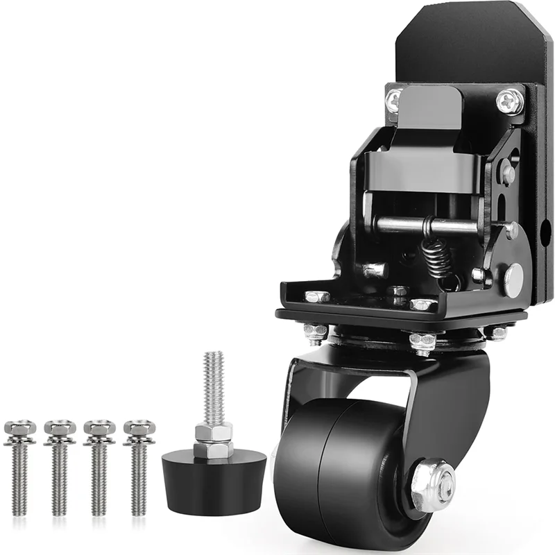 B84B-Front Wheels For Rolling Tool Box-Foldable Caster Wheel Kit Thickened Steel Construction
