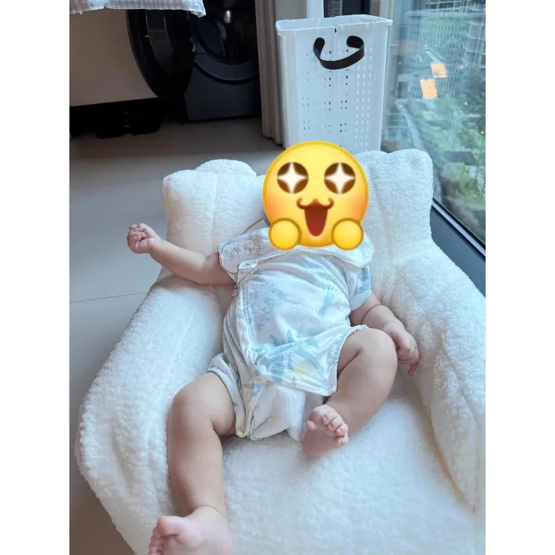 صديقة للبيئة الشمال كرسي أريكة واحد لينة مريحة مسند الظهر لطيف كيس فول طفل أرائك صغيرة لغرفة المعيشة الاطفال