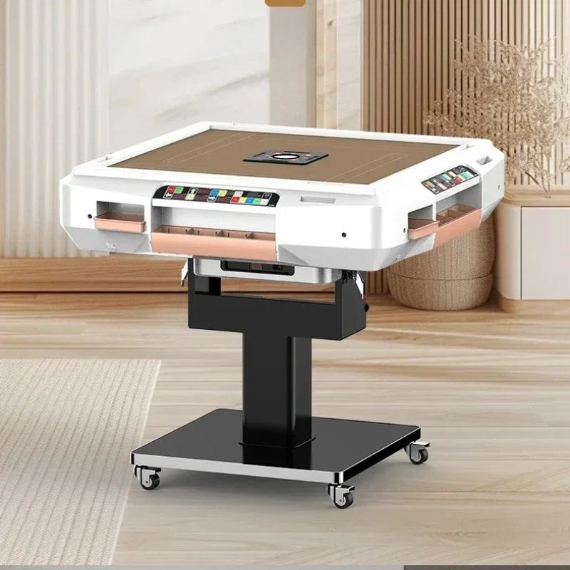X new Intelligent Scoring Mahjong Machine Automatic Household Multi-Function Folding Mahjong Table New Machine Linen
