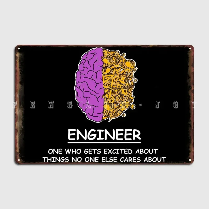 Mechanische Ingenieurwissenschaften Metallschild Wanddekoration Vintage-Malerei für Zuhause und Kneipe Blechschild Poster