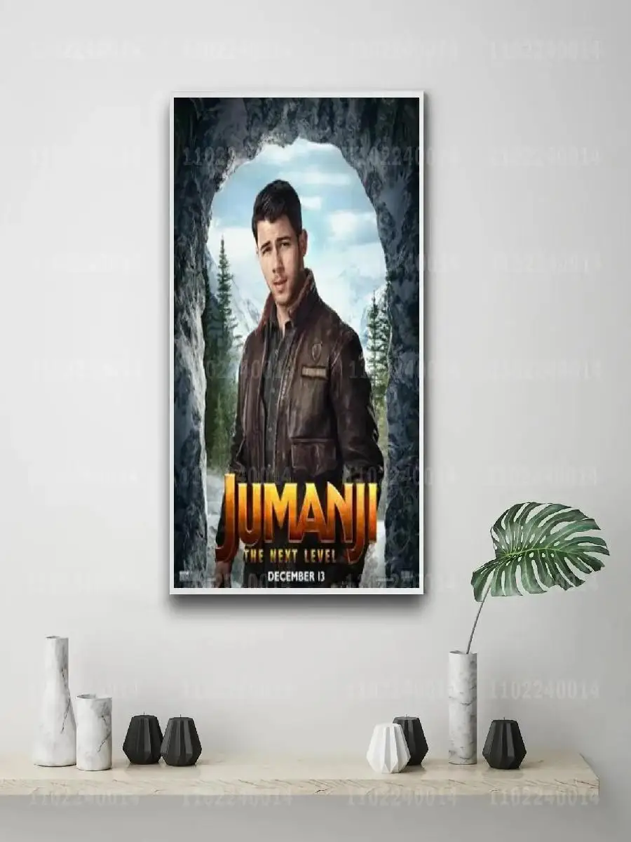 Jumanji Movie x Canvas Poster  Vintage Art Print for Home Bar Cafe Wall Decor Unique Gift Idea