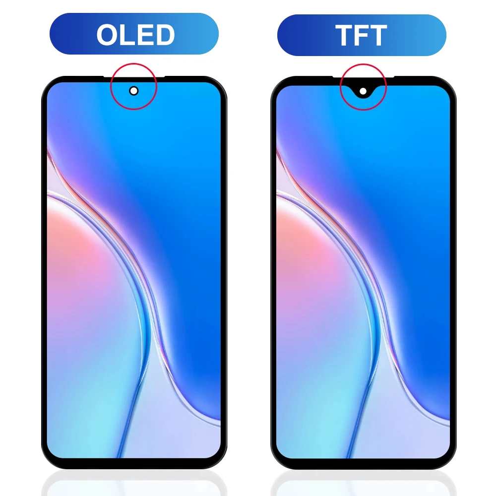 OLED Screen for Samsung Galaxy A54 A546B A546B/DS LCD Display Digital Touch Screen with Frame for Samsung A54 Replacement