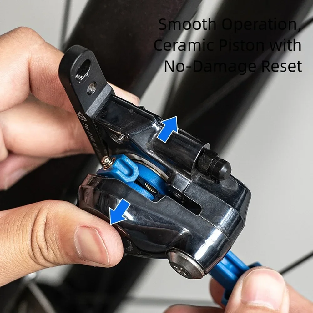 1 مجموعة دراجة الفرامل المكبس إعادة تعيين أداة الكربون الصلب الفرامل الهيدروليكية المكبس غير المدمرة إعادة تعيين الفرجار دراجة أدوات إصلاح المكبس #4