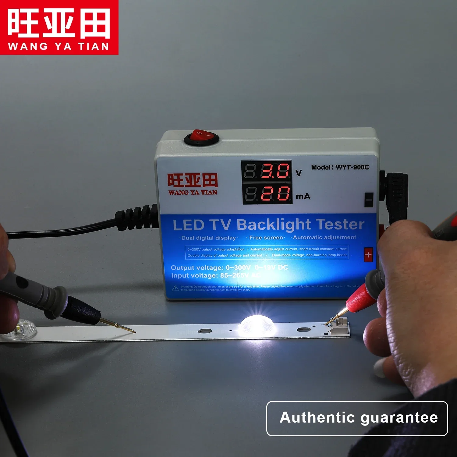 New 0-300V Output LED TV Backlight Tester LED Strips Test Tool with Current and Voltage Display Measurement Instruments