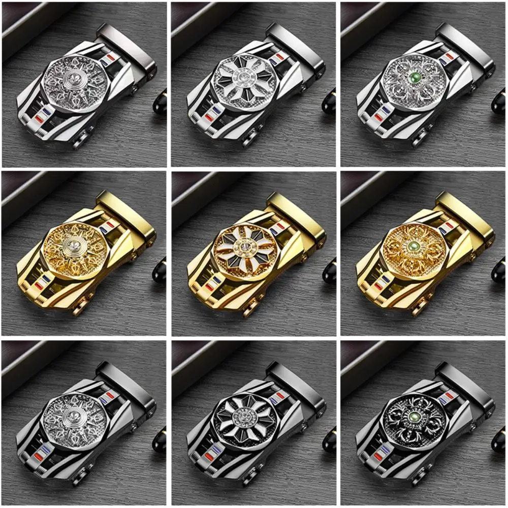 

Luxury Design Rotating Time To Run Belt Buckle Sports Car Model Headless Business Pants Buckle Belt Automatic Buckle For Man