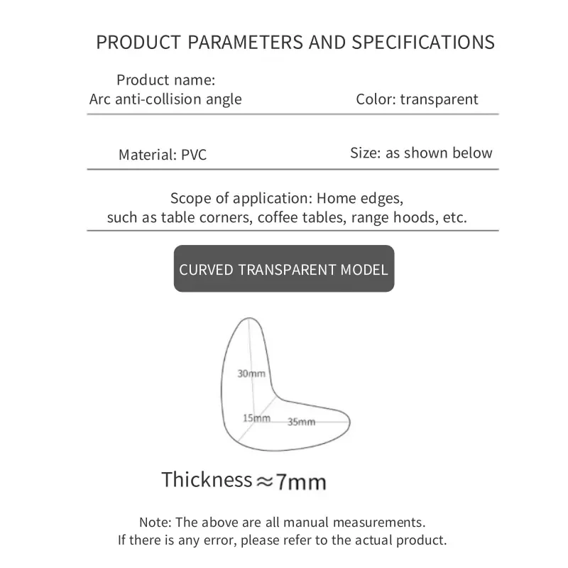 زاوية طاولة سيليكون شفافة مضادة للتصادم للأطفال ، زاوية قطرة ماء ، غطاء واقي ، 10 من من من السيليكون