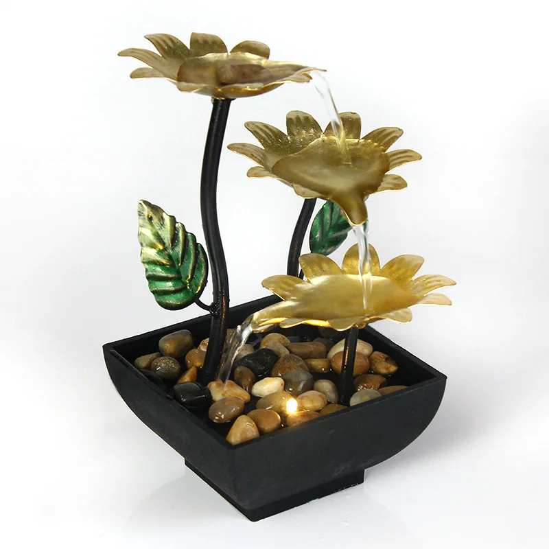 Factory Direct 2026 Home Decor Office Ornament TV Shopping Wrought Iron Flowing Water Ornament