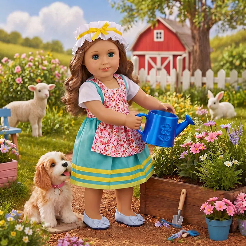 18-inch American Girl and 43cm new reborn doll accessories Garden Series  suit perfect baby gift for our generation