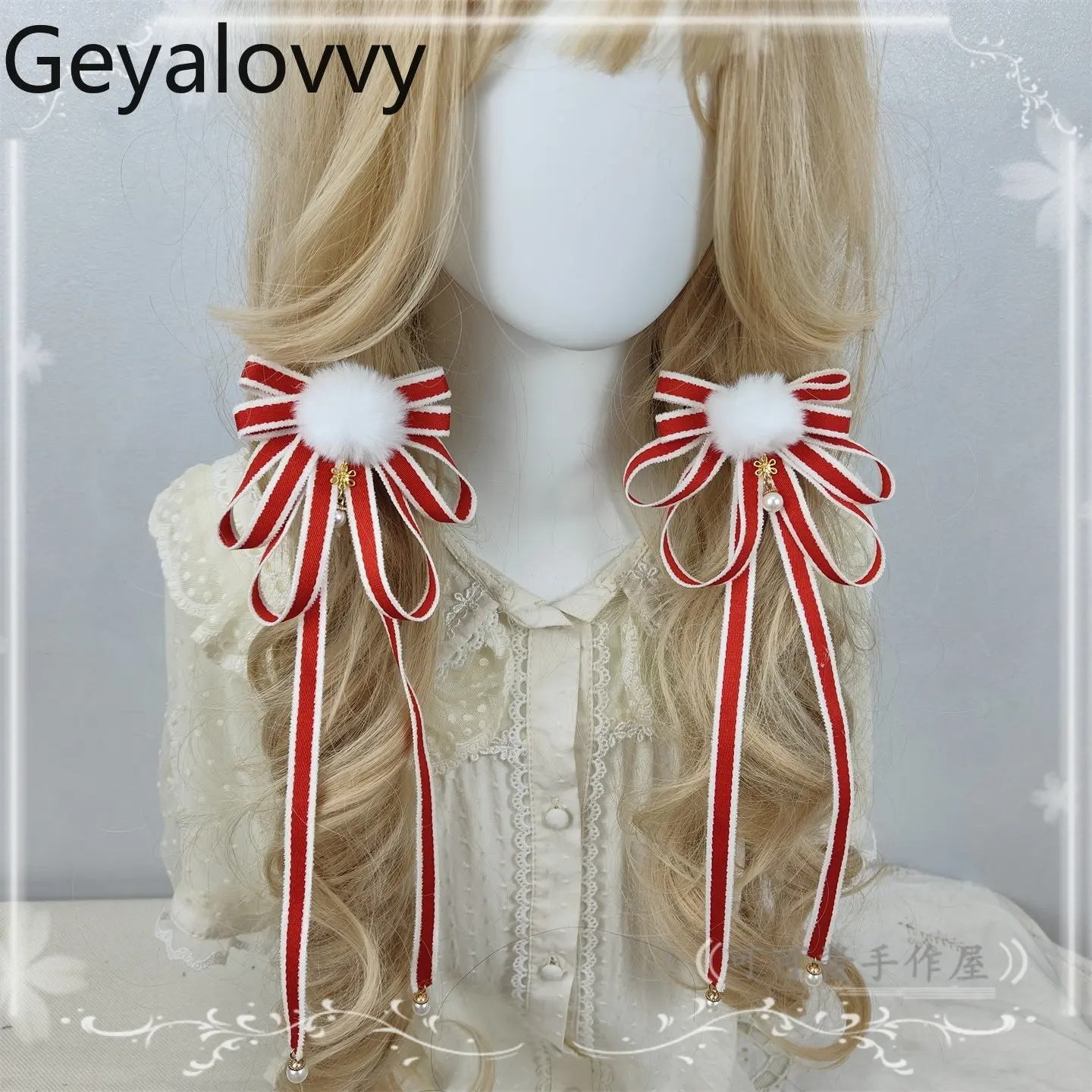 

Заколка для волос с плюшевым бантом на осень и зиму, милая, мягкая, для взрослых и детей, универсальная, новогодняя, красная, аксессуар для волос