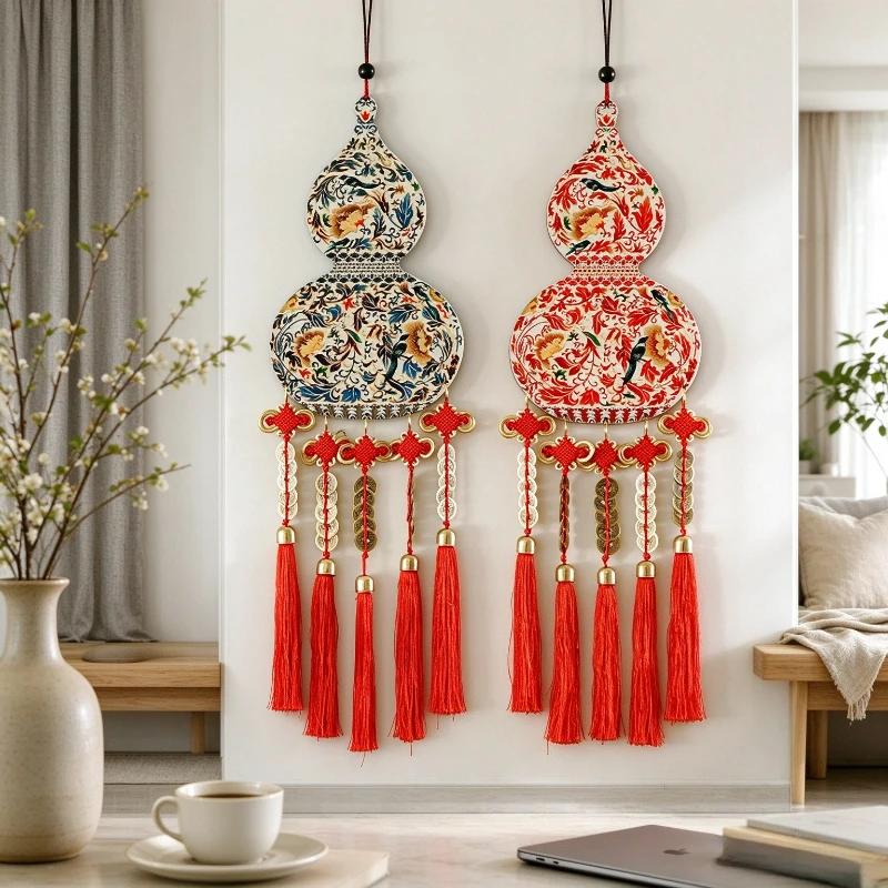 Chinese New Year Spring Festival Door Hanging Decoration Festive Ornament for Living Room Entryway Home Decor Display Indoor Set