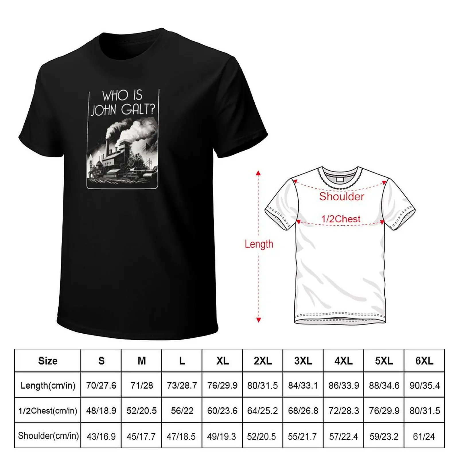 Who is John Galt - Atlas Shrugged T-Shirt Outdoor Sports Lightweight Tee
