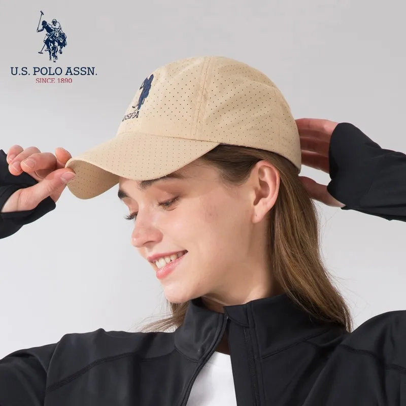 U.s. Polo Assn. Breathable Quick-drying Couple Baseball Cap Fashion New Lightweight Mesh Sweat-wicking Men And Women Sun Hat