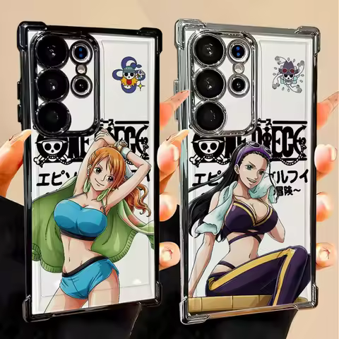 Case for Samsung Galaxy S22 Ultra S20 FE S24 S23 S25 Edge S21 Plus Soft Phone Cover One Piece Nico Robin Nami