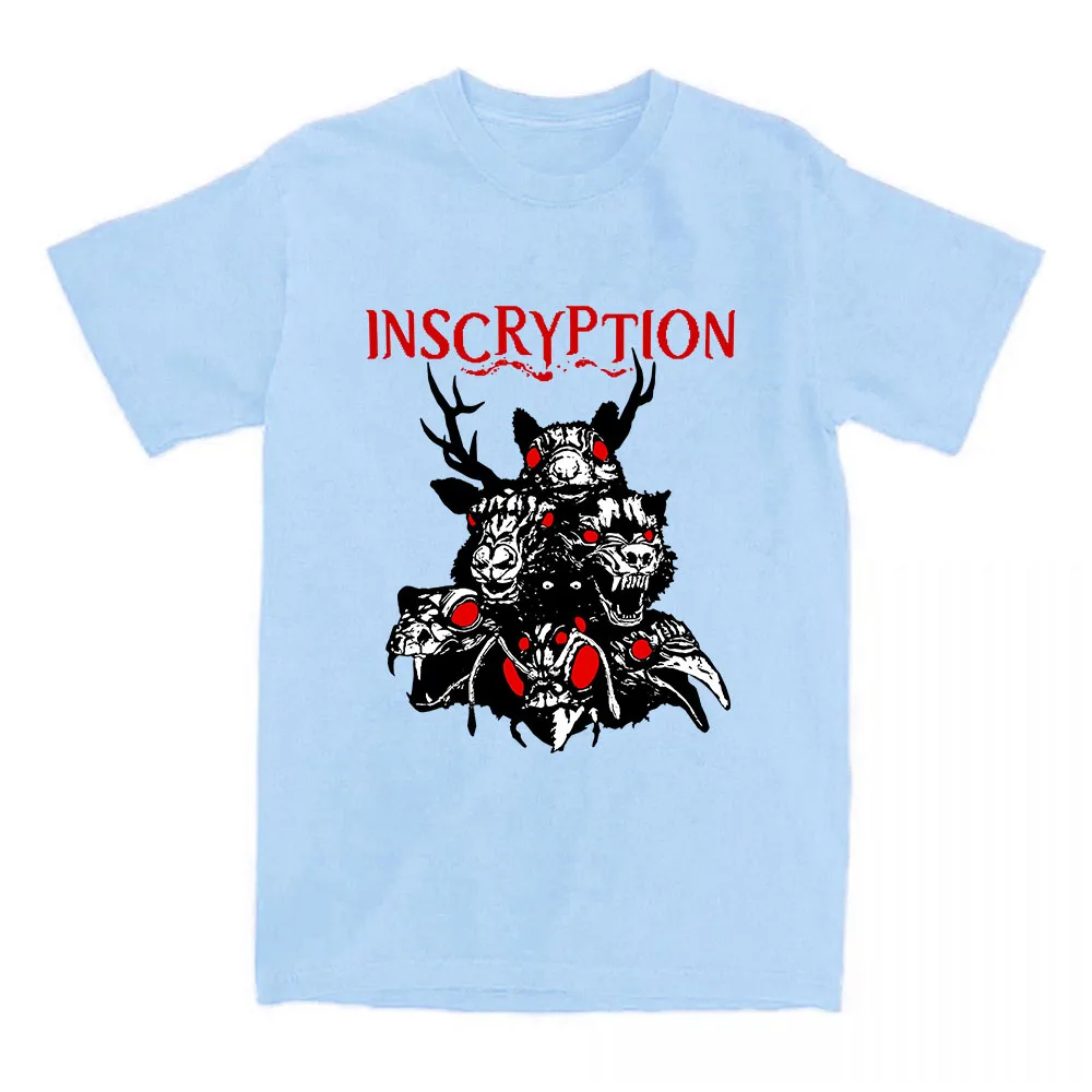 아이코닉한 네스 로고가 있는 토템 에센셜 티셔츠 호러 게임 인스크립션 프린팅 티셔츠 힙합 유니섹스 스트리트웨어 루즈 의류