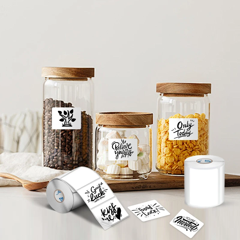 6 Rolls/set Thermal Label Sticker Paper 40X30mm Clothing Commodity Price Food Tag Self-Adhesive Labels 230pcs/roll