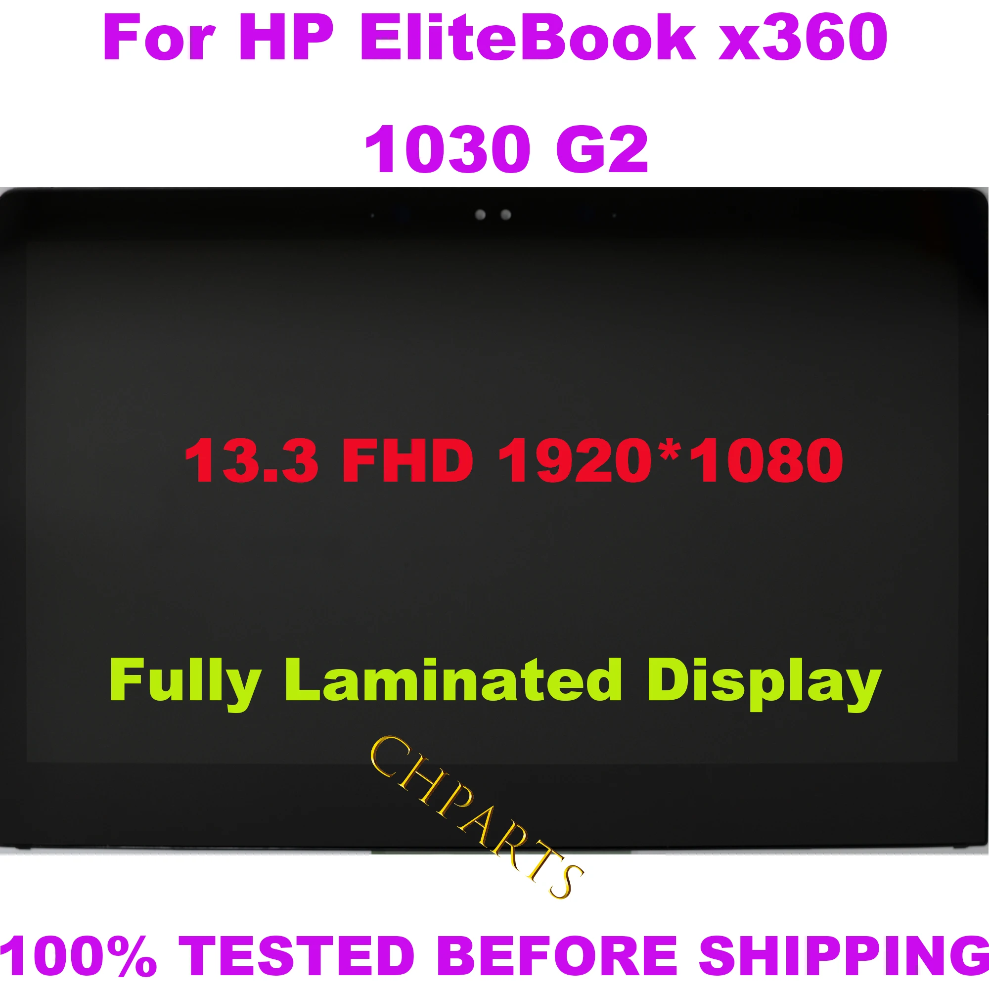 

Original 13.3" UHD 3840*2160 for HP EliteBook X360 1030 G2 LCD Screen Touch Digitizer Replacement Assembly 917928-001