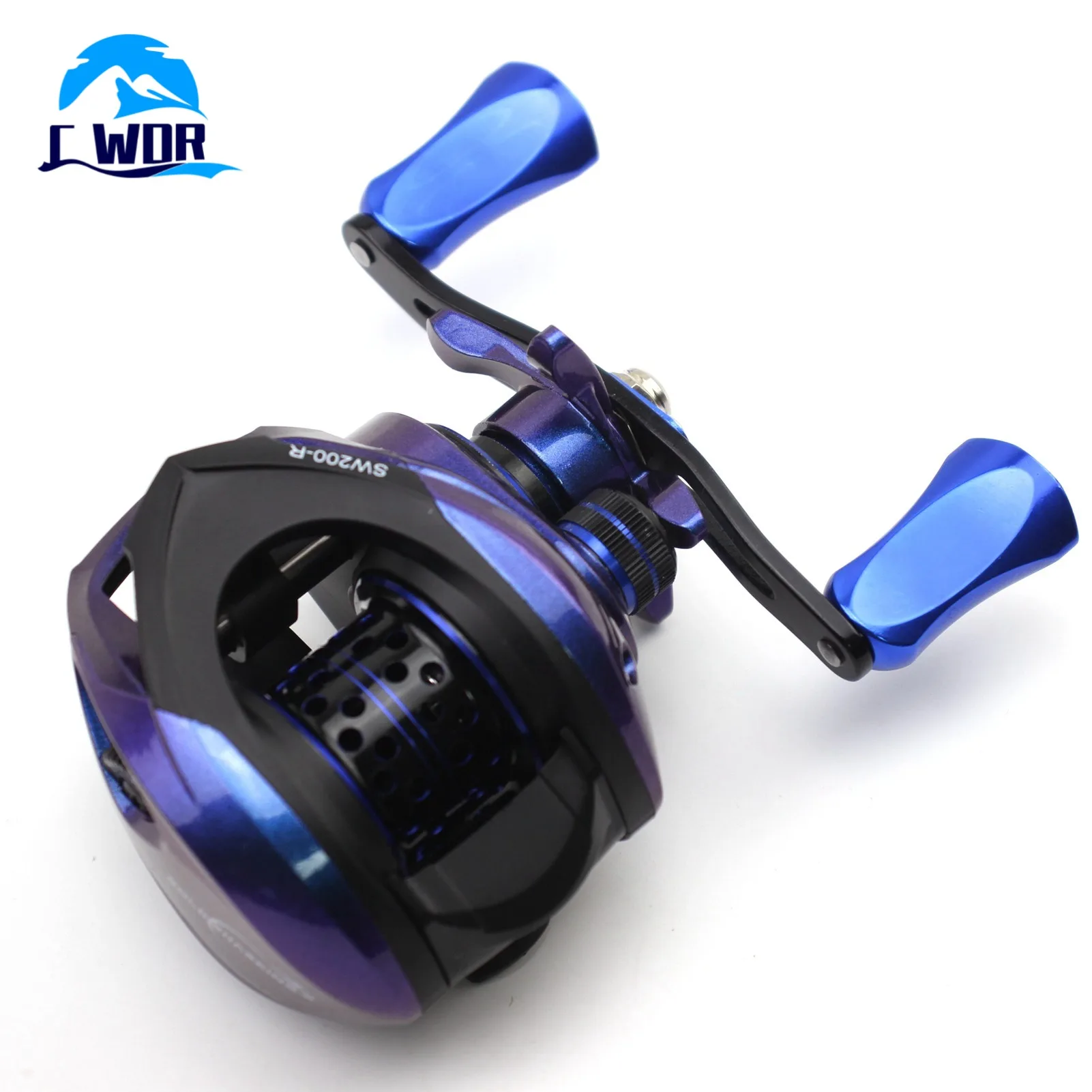 Blue Plated Baitcasting Reel Anti-Backlash Ultralight General Purpose Entry Level Freshwater Saltwater Lure Fishing