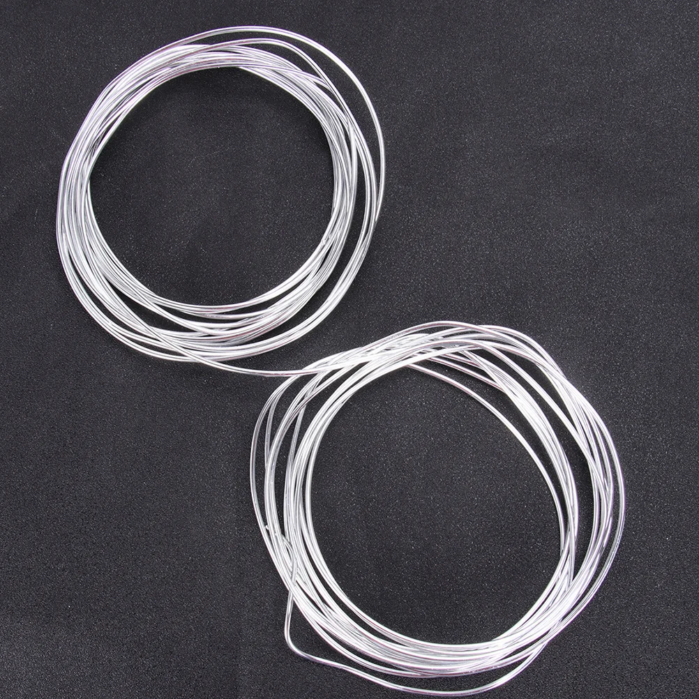 

6 Rolls 5M 1Mm 1.5Mm 2Mm 3Mm Silver Aluminum Flexible Rust-Resistant For Flower Arrangement Bonsai Modeling