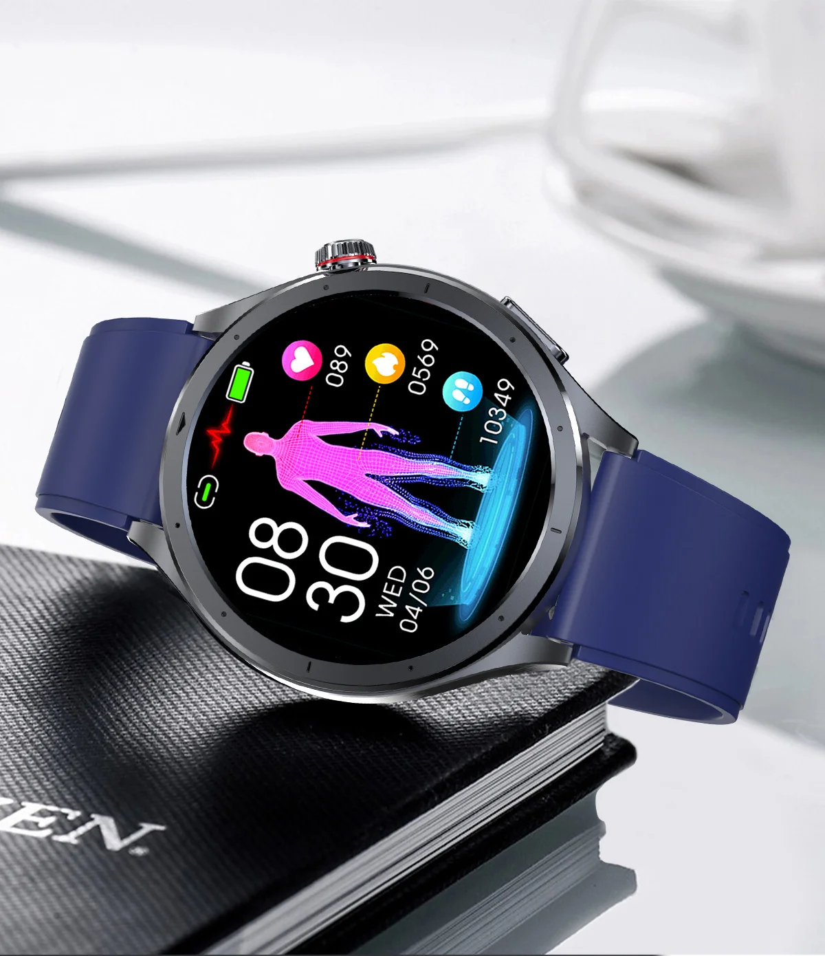 2026 Neue Körperfettanalyse Gesundheits-Smartwatch EKG+PPG Harnsäure Blutdruck Blutsauerstoff Uhr Anruf-Smartwatch für Männer Frauen – Detail 31