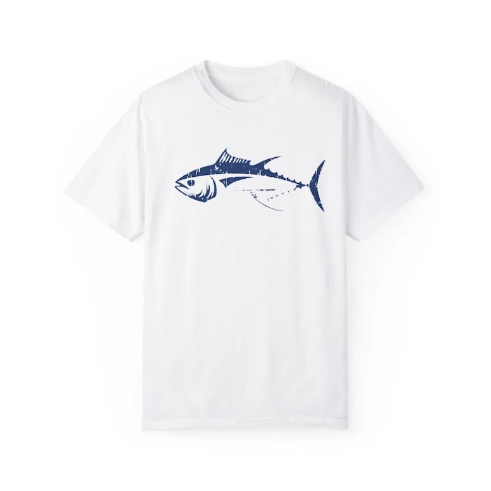 

Футболка с рисунком Bluefin Tuna, унисекс, спортивная футболка для рыбалки, энтузиастов океана, мужские летние хлопковые футболки с круглым вырезом и коротким рукавом