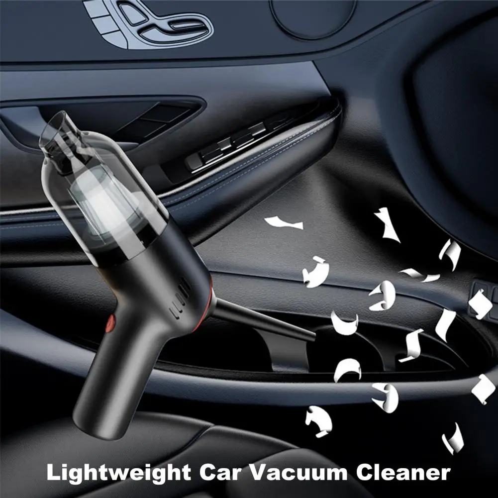 Lightweight Car Vacuum Cleaner Powerful 6500pa Car Vacuum Cleaner with Wireless Rechargeable Air Blower Ergonomic for Strong