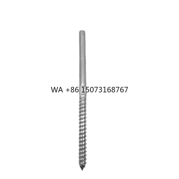 

Hot Sale 304 316 Stainless Steel Marine Hardware Left or Right Thread Terminal with Wood Screw