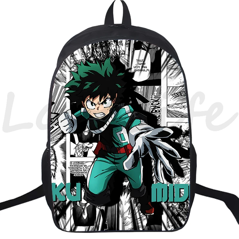 Mochila de Anime My Hero Academia, mochilas escolares para niños y niñas, Boku No Hero Academia, bolsa de viaje para adolescentes