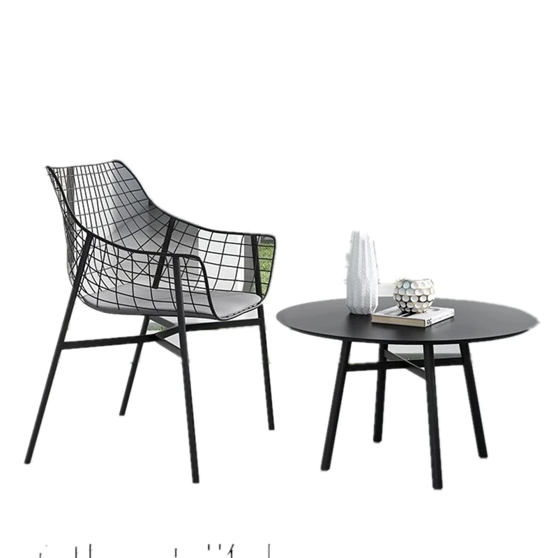 สบายสวนไม้ชุด Minimalist ผ่อนคลายความคิดสร้างสรรค์กันน้ํา Patio ชุด Alfresco Ergonomics Meble Ogrodowe Furntiture