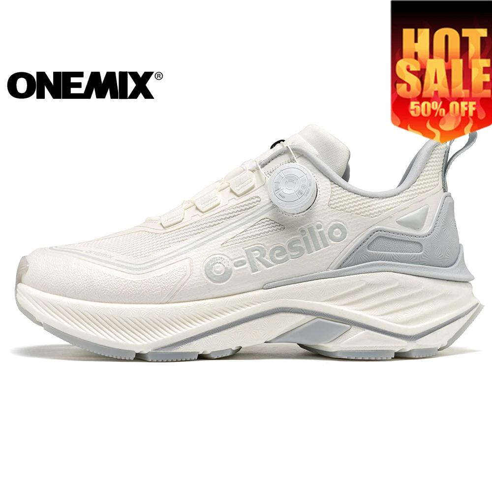 

ONEMIX Men Woman Sports Shoes Rotating Button Sneakers Light Wear Non-Slip Daddy Walking Shoe Trekking Travel Casual Fashion