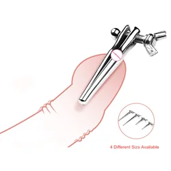 Adjustable Metal Urethral Catheter Dilator Horse Eye Stick Urethral Plug Expansion Stimulator Penis Plug Sex Toys For Men