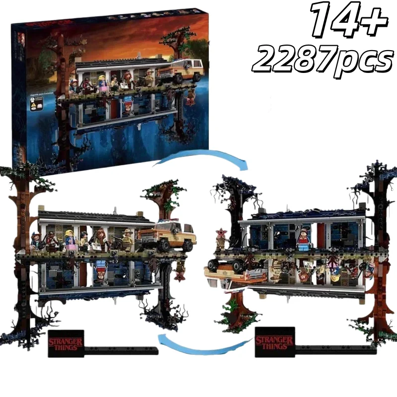 

Новый набор строительных блоков The Upside Down Building Blocks, 2287 деталей, совместимый с 75810, для детей и взрослых, подарки на Рождество и день рождения