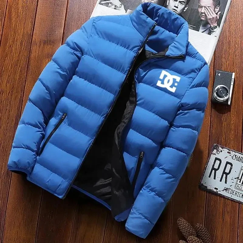 Outdoor camping men's thick jacket jacket men's winter clothing fashion stand collar warm jumpsuit men's jacket 2024 new item