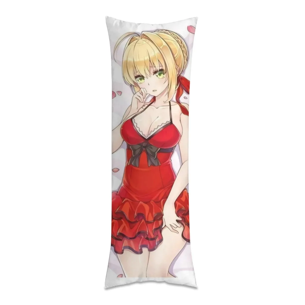 

Dakimakura Fate Funda Un Lado Personalizable Long Pillow Case Home Bedroom Living Room Sofa Cushion Cover Peach Skin Pillowcase